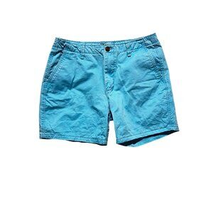 Aeropostale Womens Aqua Blue Bermuda Chino Shorts Size 32